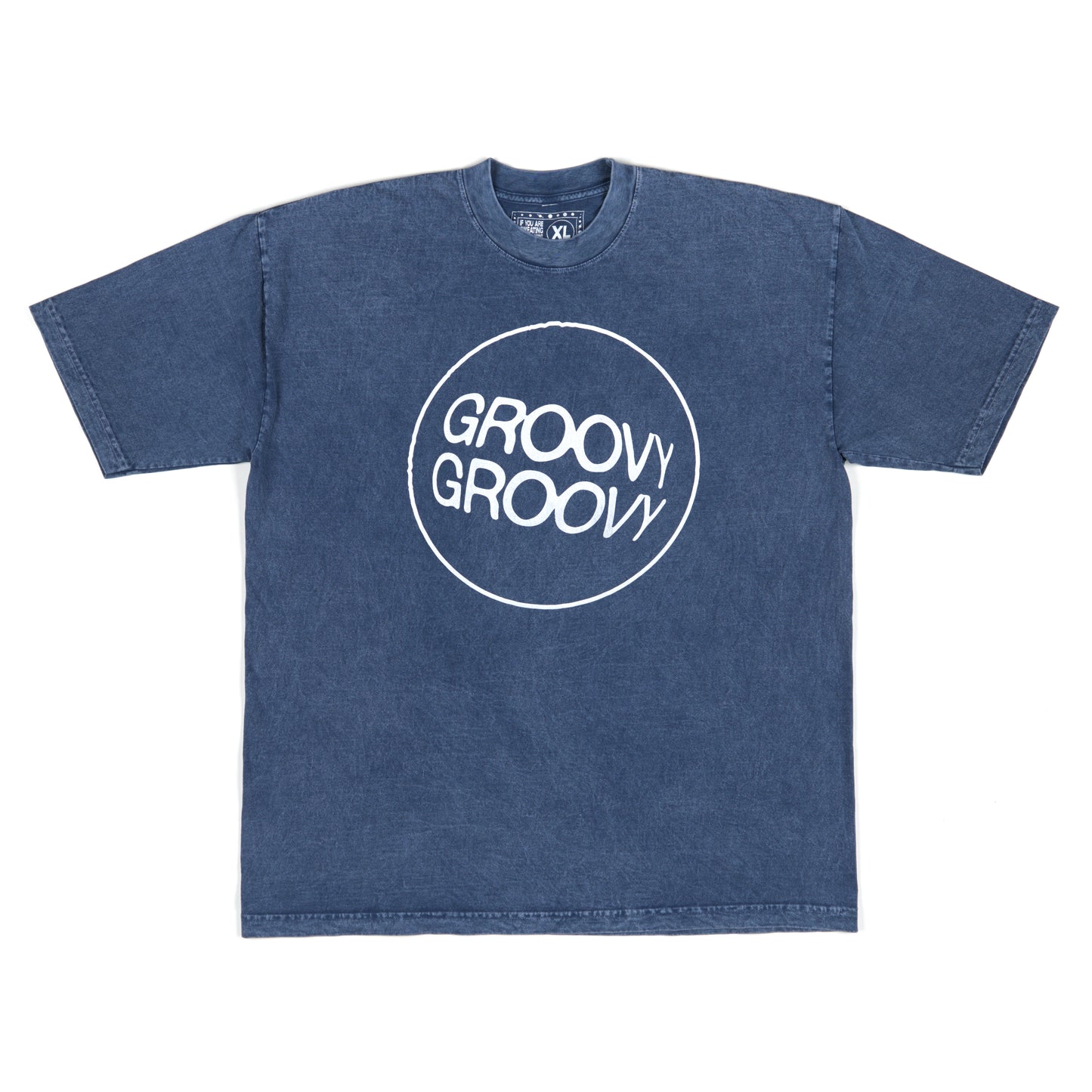 GROOVY GROOVY Classic Logo Indigo Tee