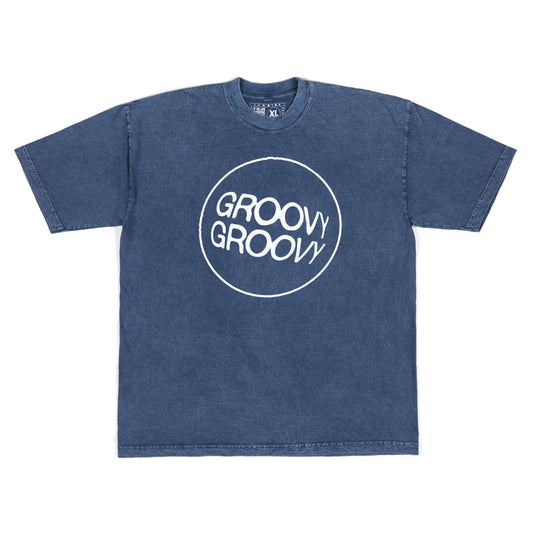 GROOVY GROOVY Classic Logo Indigo Tee